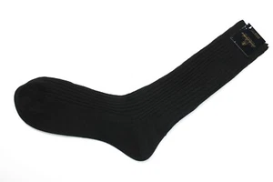 BROOKS BROTHERS Socken Herren ONE SIZE gestrickt Wollmischung handgekettelte Zehe schwarz - Bild 1 von 5