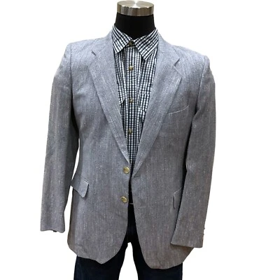 Abrigo Deportivo 40R Henry Grethel Blazer Para Hombre Azul Años 70 Años 80 Años 90 Retro Tejido Y2K Foto 1 de 4