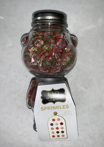 FAO Schweetz Rainbow Sprinkles Bear Glass Bottle FAO Schwartz-4.5” New Exp 2023 - Picture 1 of 10