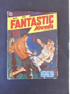 FANTASTIC NOVELS 1950/03 MAN WHO MASTERED TIME BY RAY CUMMINGS GOOD- - Picture 1 of 3