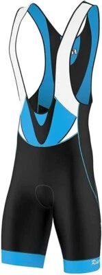 FDX Mens Cycling Bib Shorts Coolmax® Padding Cycle Bike Tights XL Royal Blue - Image 1 of 4