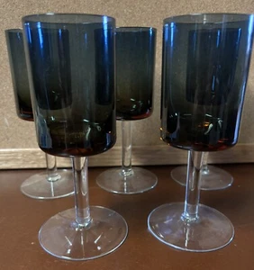 Denby Bluerina Krosno Set of 5 Wine Goblets - Picture 1 of 4