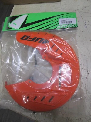 PROTECTOR DE DISCO DELANTERO UFO - NARANJA CON MONTAJE / 2010-2014 KTM SX SXF EX EXC 125-500 Foto 1 de 3