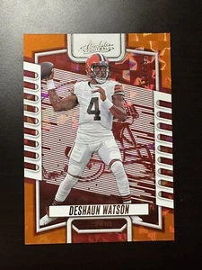 2023 Panini Absolute Deshaun Watson #10 Orange Mosaic #001/299 Cleveland Browns - Picture 1 of 2