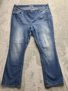 Reign Jeans Damen Größe 20 Blau Medium Wash Boot Cut Jeans (W521) - Bild 1 von 9