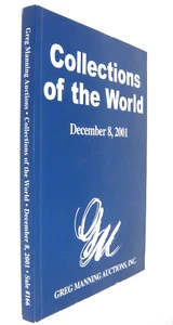 Catálogo de subasta de estampillas Greg Manning 2001 corte cuadrado colección folleto paneles - Imagen 1 de 3