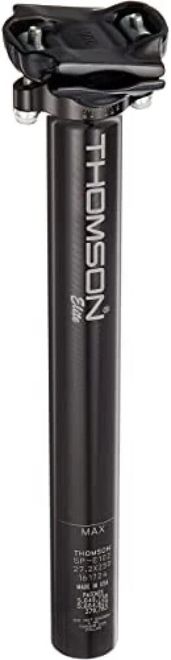Thomson Elite Bike Bicycle Seatpost Zero Offset 30.9 x 367mm Black - Image 1 of 1