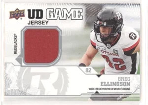 2019 Upper Deck CFL UD Game Jersey #GP-GE Greg Ellingson - 🔴⚫️ Ottawa REDBLACKS - Bild 1 von 3