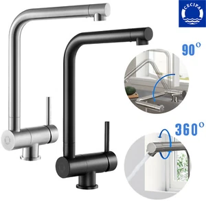 Grifo de cocina plegable para ventana delantera grifo de fregadero 360° - Imagen 1 de 25