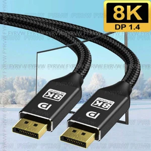 8K DisplayPort 240Hz Cable DP1.4 Cable 165Hz 240Hz Display Port DP to DP Cable - Picture 1 of 9