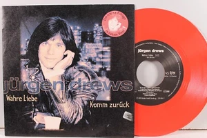 JÜRGEN DREWS Wahre Liebe 1995 POLYDOR 7" SINGLE Rotes Vinyl - Bild 1 von 4