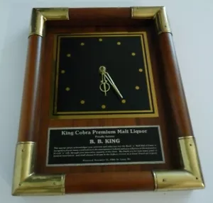 BB King OWNED 1986 King Cobra Clock Award Plaque JULIEN'S Estate Auction - Picture 1 of 4