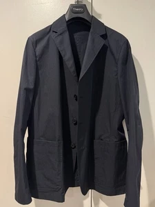 Theory Clinton Combat Gab Cotton-blend Blazer in Basalt, 40  $495 - Picture 1 of 9