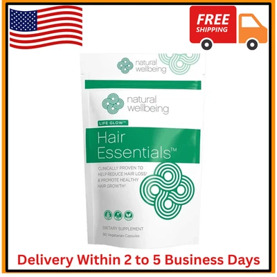 Natural Wellbeing - Suplemento natural para el crecimiento del cabello Hair Essentials para mujeres y Foto 1 de 3