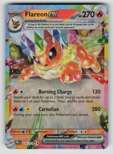 Flareon ex - Doble Raro SV: Evoluciones Prismáticas 014/131 Casi Nuevo - Imagen 1 de 2