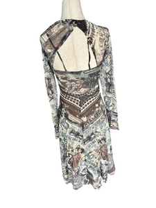 Fuzzi john paul gaultier JPG micromesh Dress Y2K Small Floral Print - Picture 1 of 9
