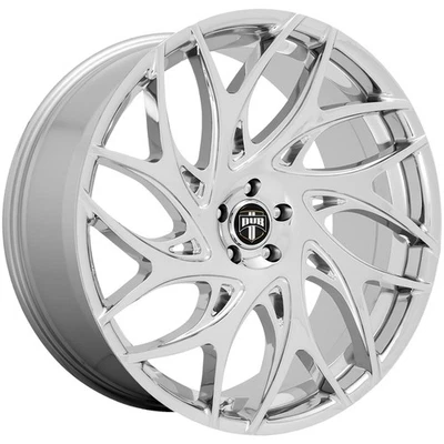 Dub S258 G.O.A.T. 24x10 5x5" +10mm Chrome Wheel Rim 24" Inch Foto 1 de 4