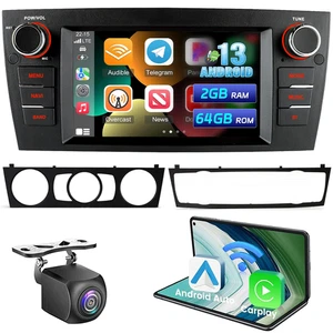 Kamera+Für BMW 3er E90 91 92 93 Android 13 Carplay Autoradio GPS Navi RDS BT DAB - Bild 1 von 14