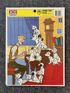 Disney 101 Dalmatians Frame-Tray Puzzle Educational Toy 1980s - Picture 1 of 4