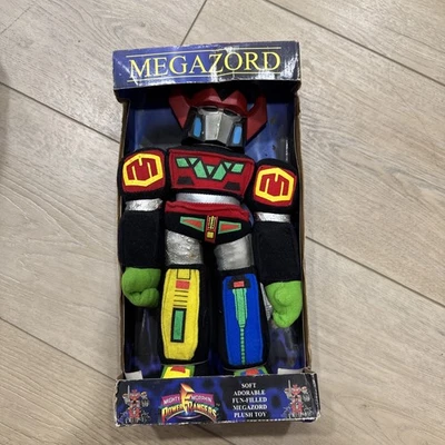 Vintage 1993 Saban MEGAZORD Might Morphin Power Rangers Plush Toy RARE New BOX - Image 1 of 4
