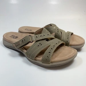 Scarpe da donna Earth Origins 9 shantel slide in pelle scamosciata marrone - Foto 1 di 12