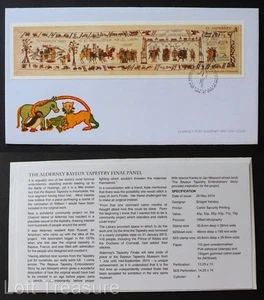 Alderney Stamps "Final Panel of the Bayeux Tapestry" £3 M/S First Day Cover 2014 - Picture 1 of 3
