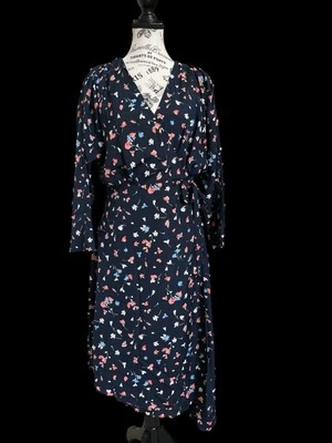 Vestido midi de seda envolvente con cuello en V asimétrico Joie Acantha M Foto 1 de 4