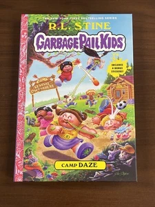 R.L. STINE Garbage Pail Kids Camp Daze SIGNED First Edition HB w/cards FREE SHIP - Picture 1 of 7