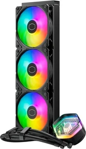 Cooler Master MasterLiquid 360 ATMOS ARGB 120mm 4-Pin PWM 2500RPM, NEW - Picture 1 of 4