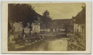 CDV 1863-70 Gerst & Schmidt à Colmar. Laveuses. - Imagen 1 de 2