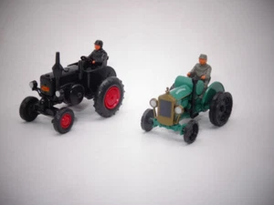 Wiking 880 02 18 + 872 01 27 Lanz Bullgog + Hanomag Schlepper in OVP - Bild 1 von 4
