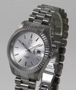 Cavadini Herrenuhr Automatik CV-335 Leonardo Miyota 8215 Edelstahl stahl-silber - Bild 1 von 5