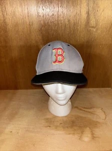 Nike True Boston Hat Cap Grey Black Pink Highlighter Yellow Snapback Adjustable - Picture 1 of 10