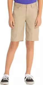 Classroom School Uniforms Girls Flat Front Low Rise Shorts Khaki sz 10 - Picture 1 of 6