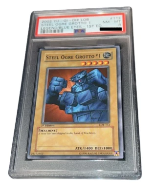Yu-Gi-Oh! Steel Ogre Grotto #1 - PSA 8 - 2002  1st Ed. LOB Legend of Blue Eyes - Bild 1 von 4