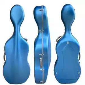 Custodia per violoncello rigida blu abrazina forte 4/4 fibra di carbonio, peso leggero 3 kg - Foto 1 di 9