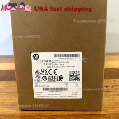 New Allen-Bradley 25B-E019N104 11KW/15HP 525 AC Drive 25BE019N104 Factory Sealed - Image 1 of 3