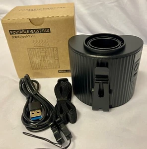 K20 Portable Mini Waist Fan, 5 Speeds,12000RPM Strong-Rechargeable, NEW! - Picture 1 of 4