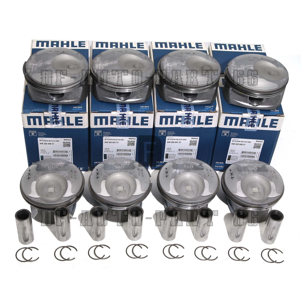 Kit de 8 pistones y anillos Mahle para Porsche Cayenne Panamera S GTS 4,8 L V8 957 970 Foto 1 de 4