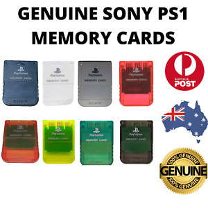 GENUINE Official Sony Playstation 1 PS1 Memory Card! AU Stock 🇦🇺 FREE POST!