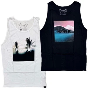 Hurley Men's Everyday Washed Bali Tropical Graphic Tank Top Tee T-Shirt - Picture 1 of 5