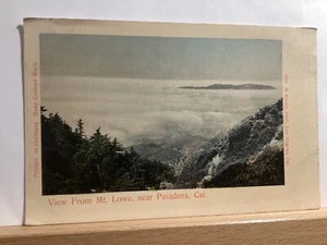 Vista desde Mount Lowe cerca de Pasadena, CA - Postal vintage - Imagen 1 de 3