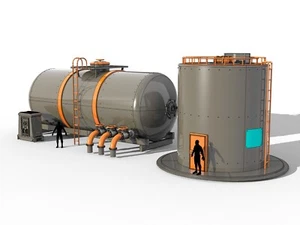 Tanques Industriales Escala HO Pintados y Montados - Kit Modelo Sin Pintar 1:87 - Imagen 1 de 3