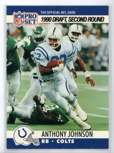 705 ~ Anthony Johnson RC ~ 1990 Pro Set ~ X^FB