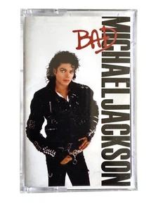 Michael Jackson - Bad - Cassette 4502904 Smooth Criminal, Man in the Mirror etc - Picture 1 of 2