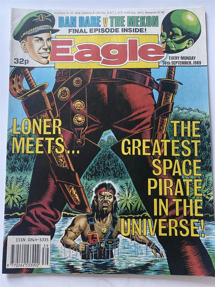 EAGLE COMIC 30th September 1989 Dan Dare Booklet pages Foto 1 de 1