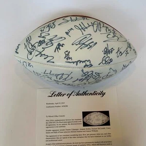 2004 Pro Bowl NFC Signed Football 60 Sigs! Michael Strahan PSA DNA COA - Picture 1 of 9