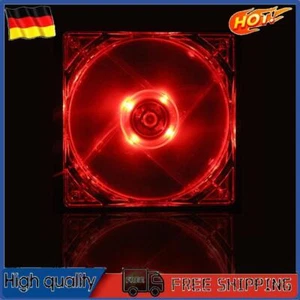 12cm 120mm ROTE LED 12V 4Pin Computer PC Gehäuse Kühler CPU Kühlung LED Lüfter - Photo 1/8