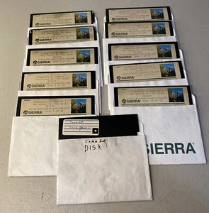 Conquests of Camelot: The Search For The Graal MS-DOS 5,25" floppy set 10 dischi - Foto 1 di 7