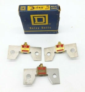 Square D C40.0 Overload Relay Thermal Unit (Lot of 3) - Picture 1 of 3